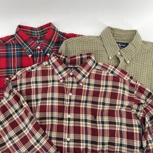 VTG Ralph Lauren Blaire Button Down Shirt Mens L Plaid Cotton Classic Preppy(3)